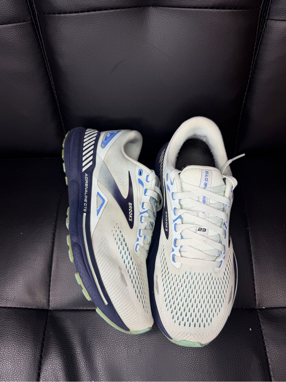 Brooks Women Adrenaline GTS 23 1203811D471 Blue Running Shoes Size 7.5